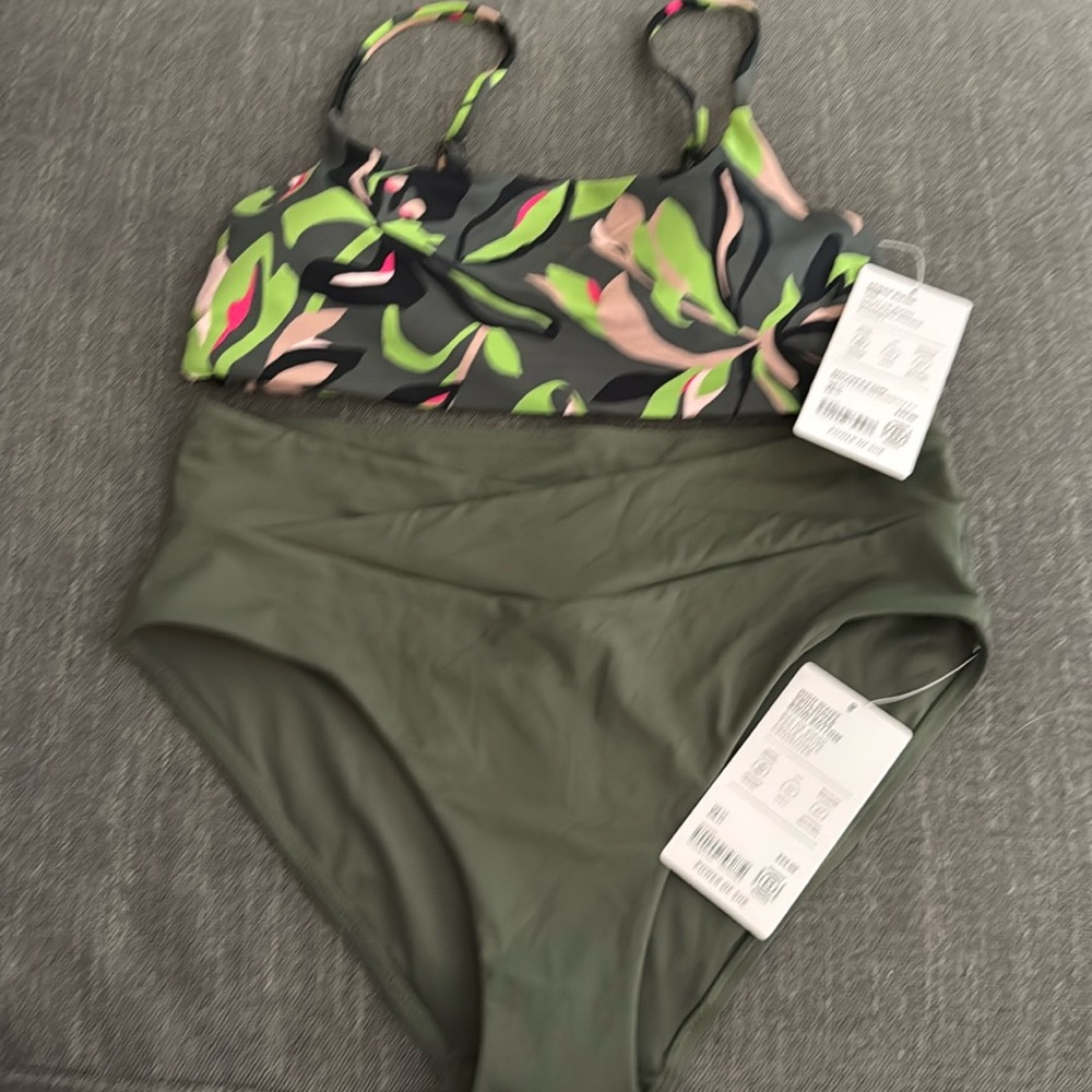 Brand new with tags- Athleta high rise bikini bottom bikini. Size Medium
